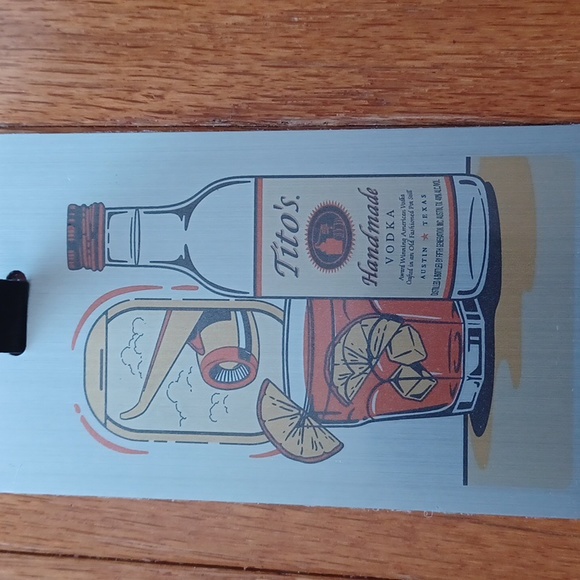 Tito's Handbags - Tito's metal luggage tag